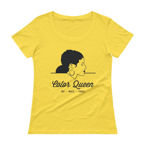 COLORQUEEN Sunflower Yellow Scoopneck T-Shirt